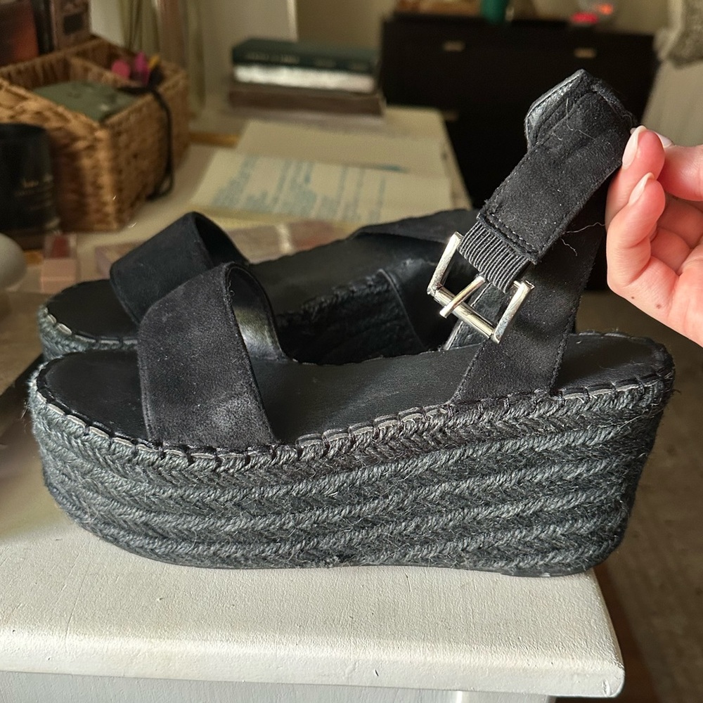 ASOS 8 black espadrille sandals